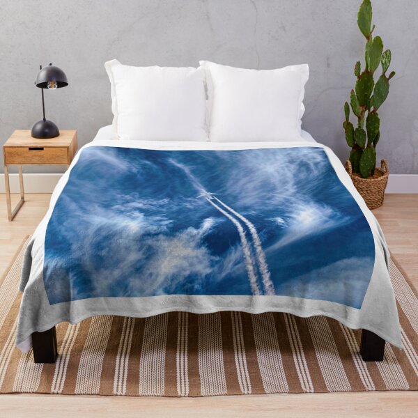 Item preview, Plane Leaving Chemtrails Up in the Sky designed and sold by clay012303.