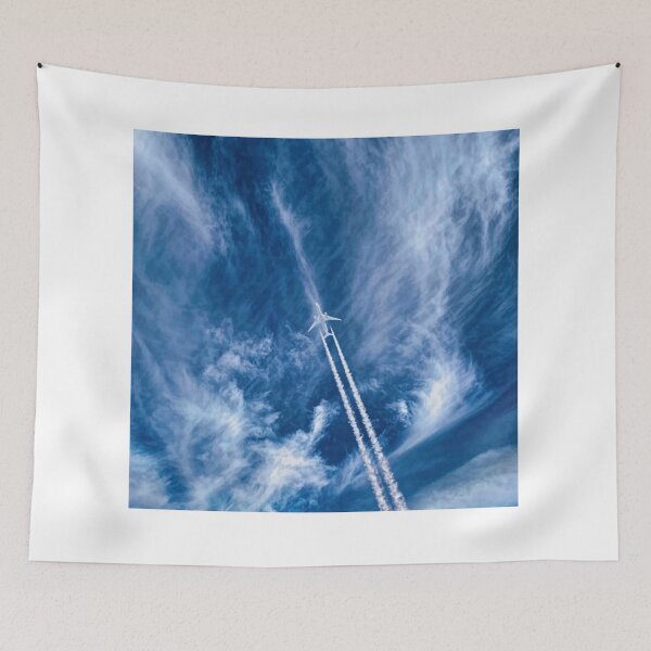 Item preview, Plane Leaving Chemtrails Up in the Sky designed and sold by clay012303.