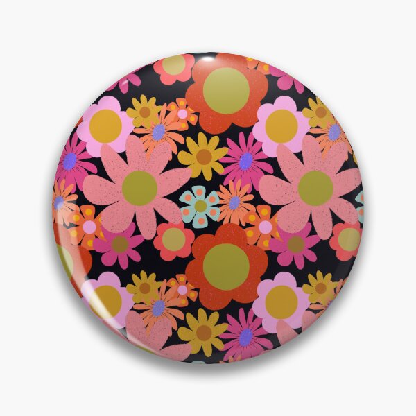 Item preview, 70s Inspired Floral Print  designed and sold by Rosina Rose.