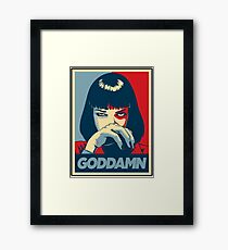 Goddamn - Pulp Fiction Framed Print