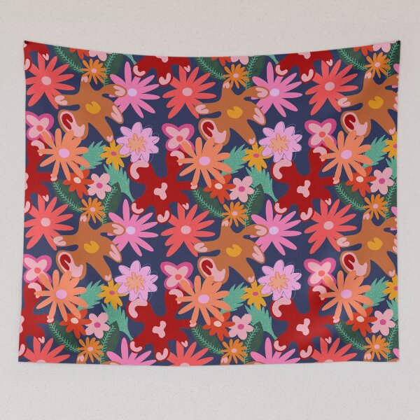 Item preview, 70s Inspired Floral Print  designed and sold by Rosina Rose.