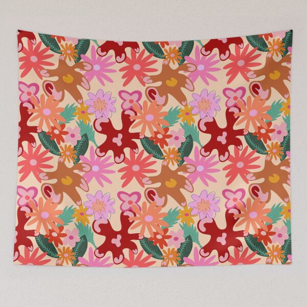 Item preview, 70s Inspired Floral Print  designed and sold by Rosina Rose.