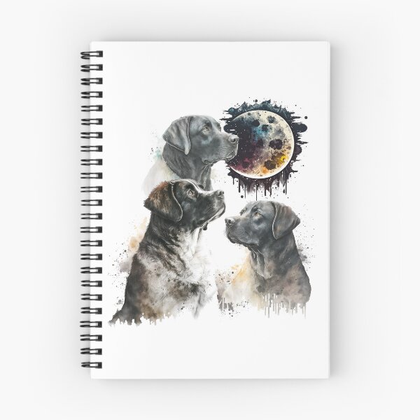 Item preview, Black Dudley Labrador Howling at the Moon Gift Cute Dudley Lab For Dog Lovers and Lab Owners designed and sold by HosvPrint .s.