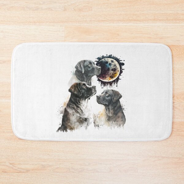 Item preview, Black Dudley Labrador Howling at the Moon Gift Cute Dudley Lab For Dog Lovers and Lab Owners designed and sold by HosvPrint .s.