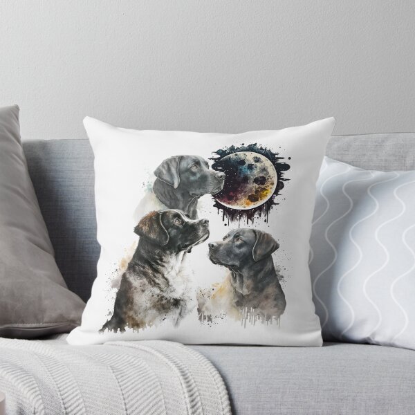 Item preview, Black Dudley Labrador Howling at the Moon Gift Cute Dudley Lab For Dog Lovers and Lab Owners designed and sold by HosvPrint .s.