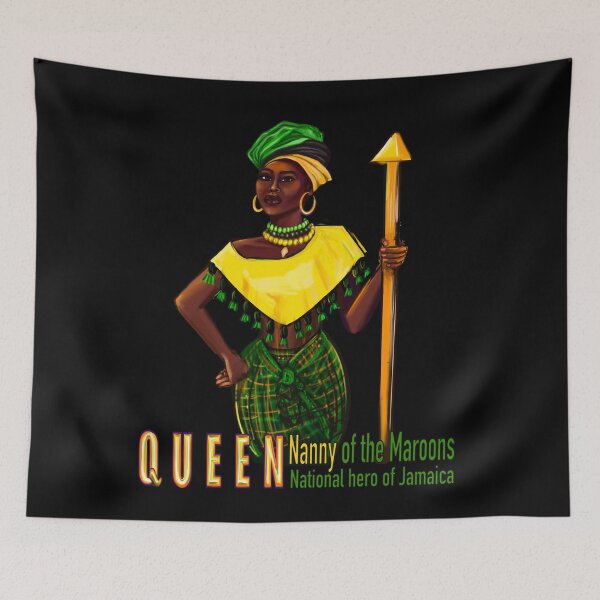 Item preview, Queen nanny of the Maroons Female Super Hero - national heroine of Jamaica designed and sold by Artonmytee.