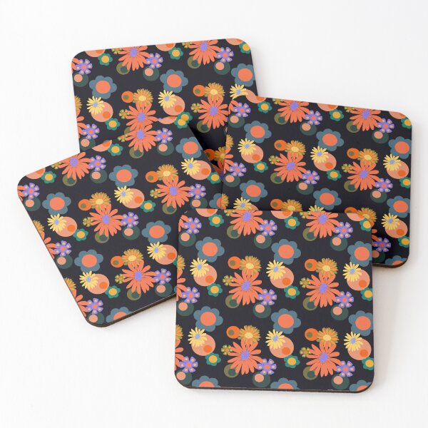 Item preview, 70s Inspired Floral Print  designed and sold by Rosina Rose.