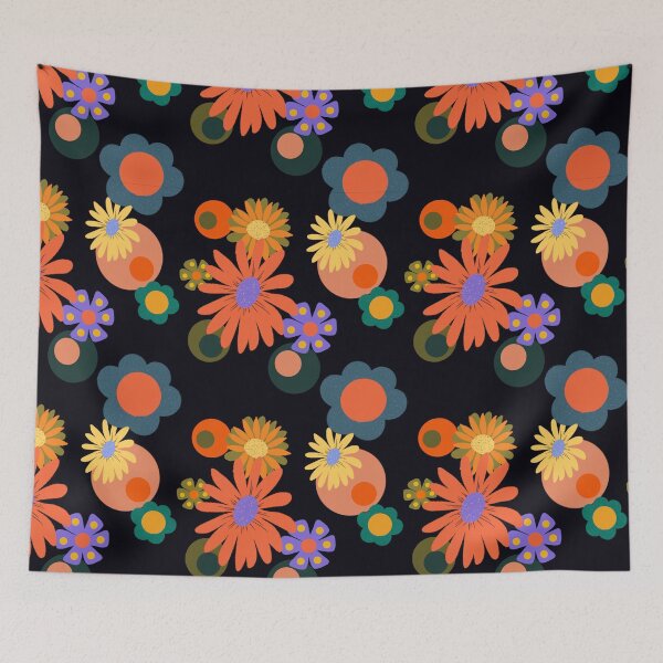 Item preview, 70s Inspired Floral Print  designed and sold by Rosina Rose.