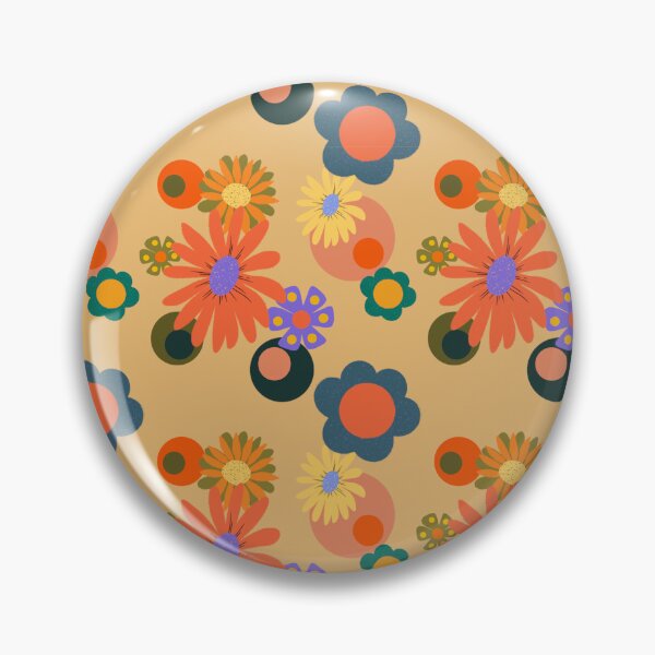Item preview, 70s Inspired Floral Print  designed and sold by Rosina Rose.