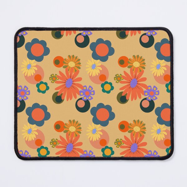 Item preview, 70s Inspired Floral Print designed and sold by Rosina Rose.
