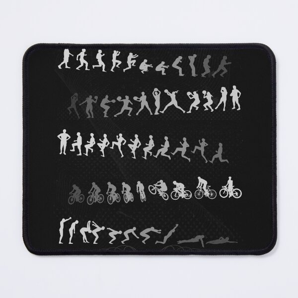 Item preview, sports sequences with female and male silhouettes designed and sold by FLIP-original.