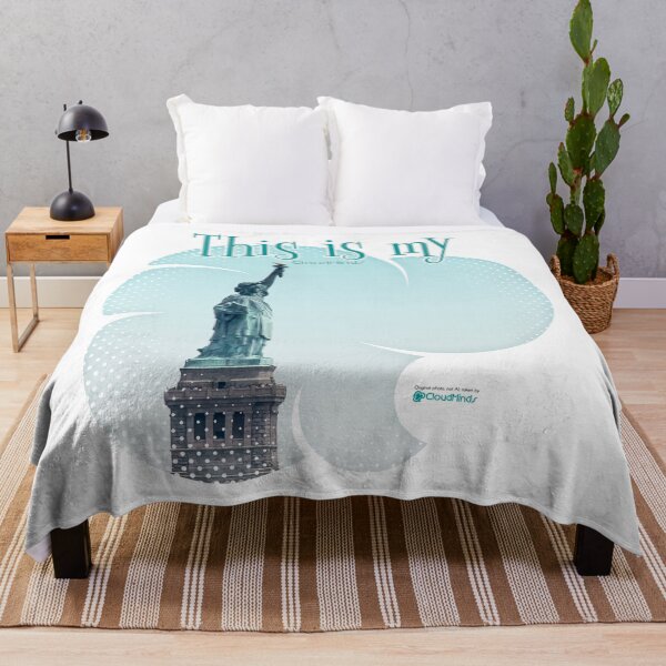 Item preview, This is my CloudMinds - New York Statue of Liberty - white designed and sold by CloudMindsCM.