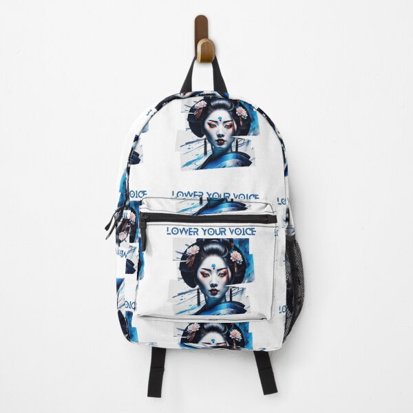 Artikelvorschau, Wunderschöne japanische Geisha im blauen Seidenkimono entworfen und verkauft von Coolparrotgirl.