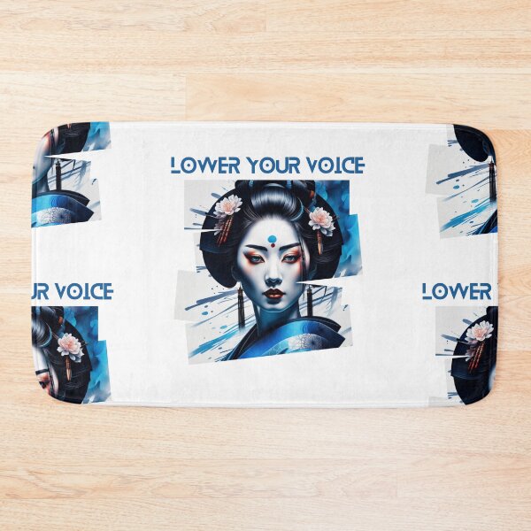 Item preview, Beautiful Japanese geisha in blue silk kimono designed and sold by Coolparrotgirl.