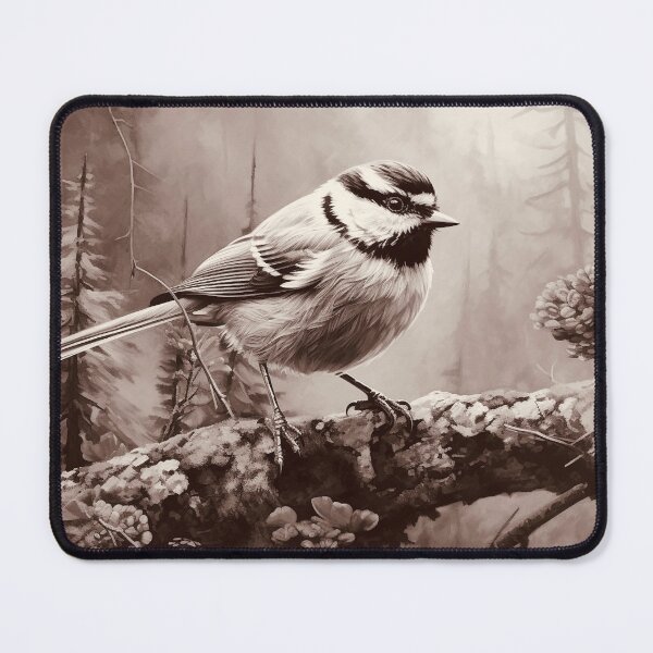 Item preview, Mountain Chickadee: Bird Print designed and sold by Existentialidea.