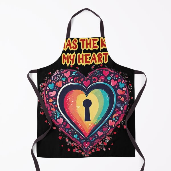 Item preview, Who has the key to my heart colorful heart. interesting Valentine's Day gift for a girl or a boy designed and sold by GroonSpace.