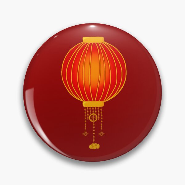 Item preview, Red and gold Chinese lantern designed and sold by Pandaerable.