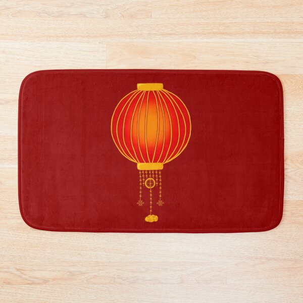 Item preview, Red and gold Chinese lantern designed and sold by Pandaerable.