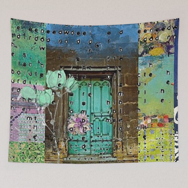 Item preview, Teal Door Abstract Art designed and sold by Sheree Burlington.