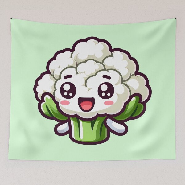 Item preview, Cute Chibi cauliflower. Chibi food designed and sold by Unitepeople.