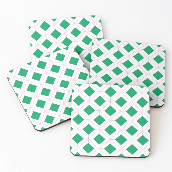 Item preview, Emerald Matrix: Geometric Diamond Grid designed and sold by Suzana Djordjevic.