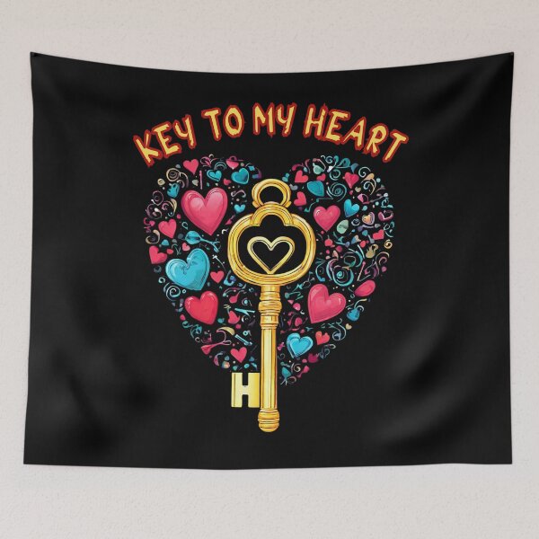 Item preview, THE Key TO my Heart, interesting Valentine's Day gift for a girl or a boy designed and sold by GroonSpace.