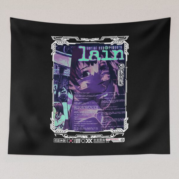 Item preview, Serial Experiments Lain, The Wired, Virtual Girl, Black and White designed and sold by Kai Multiverse.