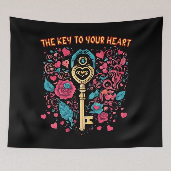 Item preview, THE Key TO your Heart, interesting Valentine's Day gift for a girl or a boy, 1 designed and sold by GroonSpace.
