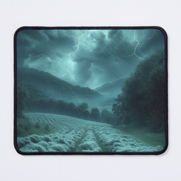 Item preview, Thunderstorm night over the lavender field designed and sold by PinkisCreations.