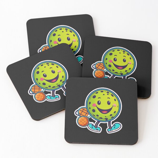 Item preview, Minimalist cartoon pickleball with happy face gift for pickleball Lover Funny Gift For Kids designed and sold by New Art.