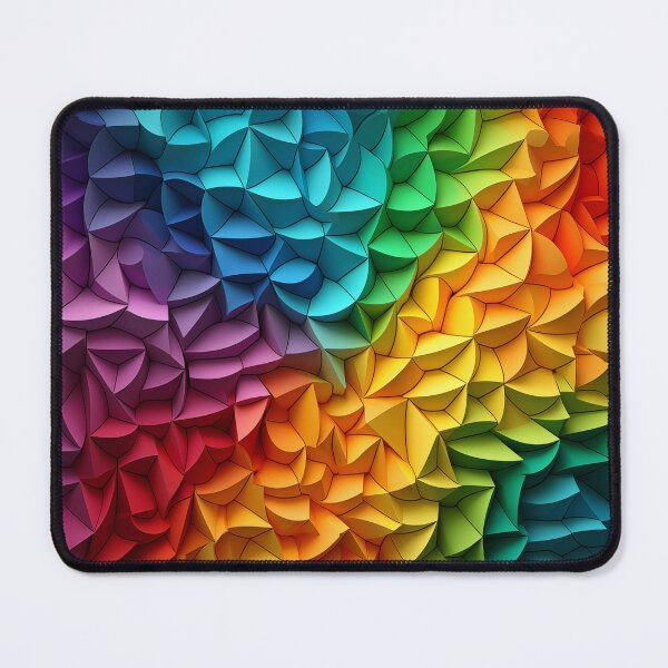 Artikelvorschau, DMT-Kunst ... Regenbogen-Tessellation entworfen und verkauft von TheGlassPortal.