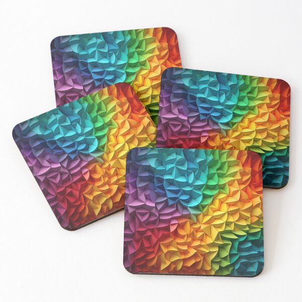 Artikelvorschau, DMT-Kunst ... Regenbogen-Tessellation entworfen und verkauft von TheGlassPortal.