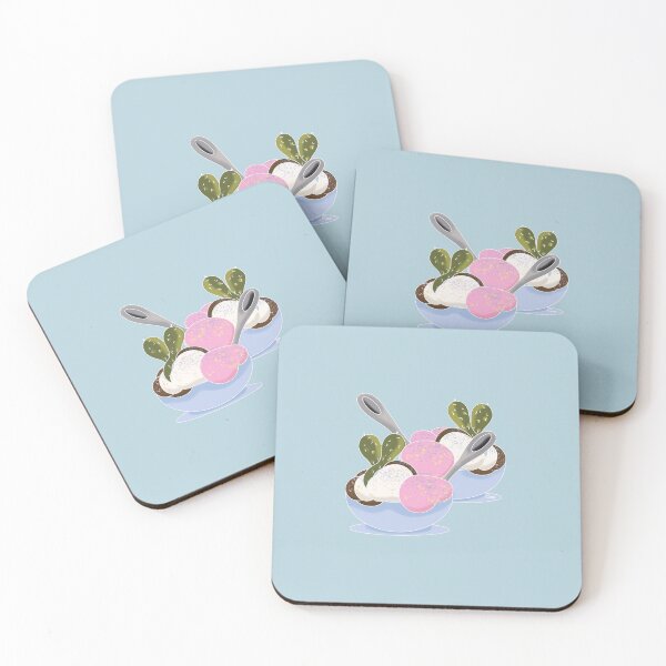 Item preview, Pickles and Ice Cream for Two on Pastel blue  designed and sold by Artistestella.