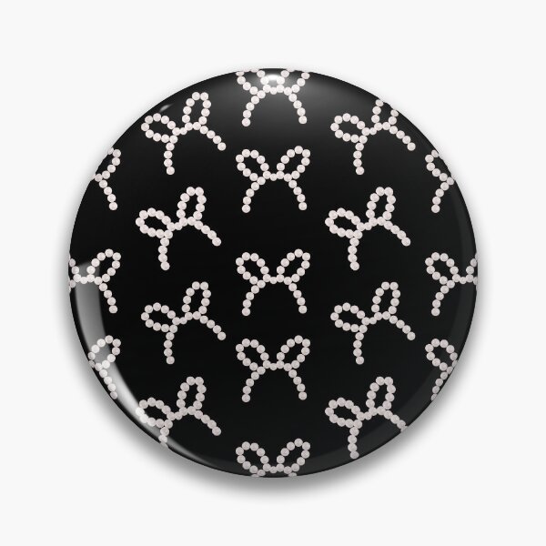 Item preview, Pearl Bow Black White Aesthetic Pattern designed and sold by Got2BSnazzy.