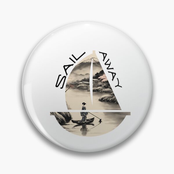 Item preview, Sail away, geisha is paddling designed and sold by Coolparrotgirl.
