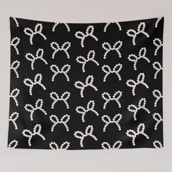 Item preview, Pearl Bow Black White Aesthetic Pattern designed and sold by Got2BSnazzy.