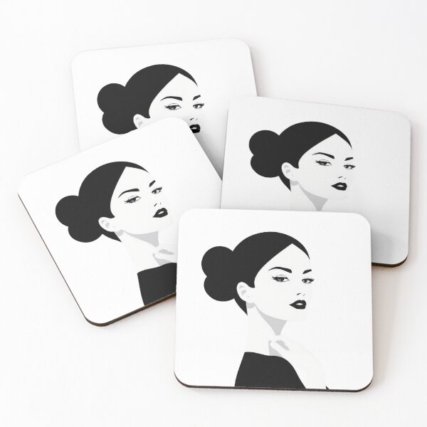 Item preview, Beautiful woman with ponytail hairstyle designed and sold by Lufka.