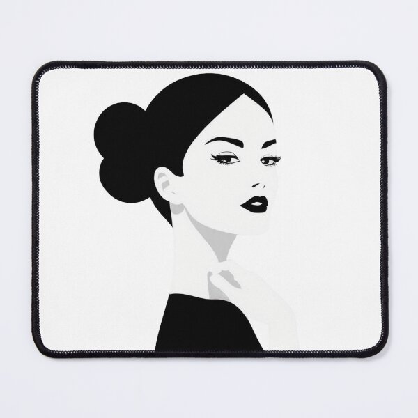 Item preview, Beautiful woman with ponytail hairstyle designed and sold by Lufka.