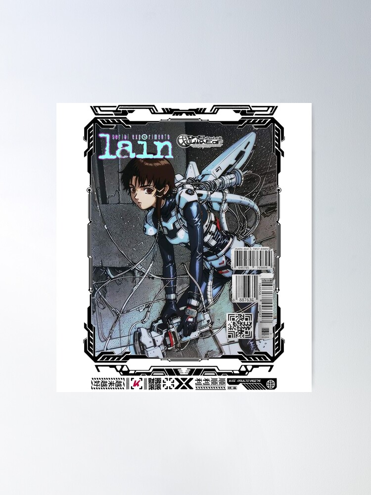 Serial Experiments Lain, The Wired, Virtual Girl, Black and White