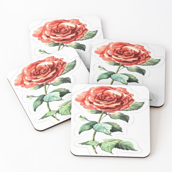 Item preview, Red Rose in Bloom: A Delicate Work of Art? designed and sold by TroviTutto.