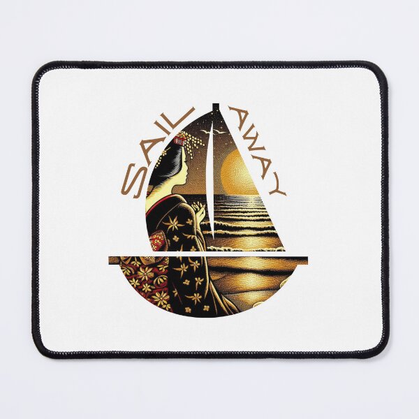 Item preview, Sail away, geisha golden  designed and sold by Coolparrotgirl.