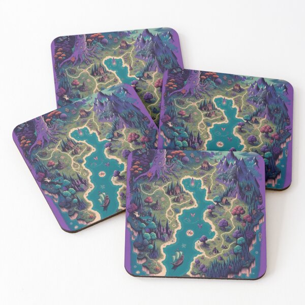 Item preview, Mystic Cove Map designed and sold by WiltedCabbage.