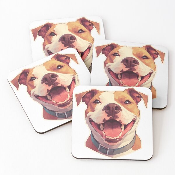 Item preview, Lindo cachorro de stafford bull terrier // lindo diseño de cachorro de stafford bull terrier // stafford bull terrier Tapetes para perros, lindos pañuelos para mascotas cachorros, Cachorros lindos Póster designed and sold by SMARTKIT DESIGNAGENCY.