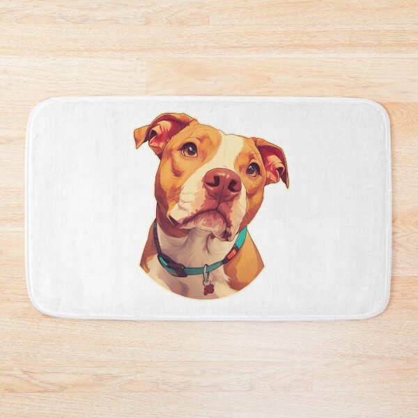 Item preview, Cute stafford bull terrier puppy // stafford bull terrier puppy cute design // stafford bull terrier Dog mats, cute puppy pet bandanas, Puppy cute dog Poster designed and sold by SMARTKIT  DESIGNAGENCY.