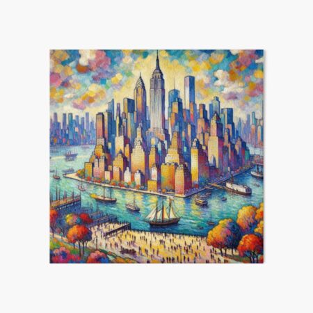 Artikel-Vorschau von Manhattan Island – fauvistisches Gemälde von Manhattan Island, designt und verkauft von CristalleLisa.