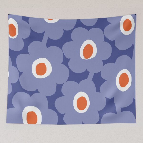 Item preview, Iconic Modern Finnish Blue Flowers designed and sold by Deutschic.