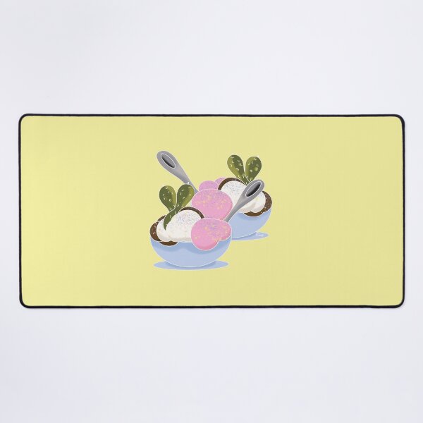 Item preview, Pickles and Ice Cream for Two on Pastel yellow designed and sold by Artistestella.