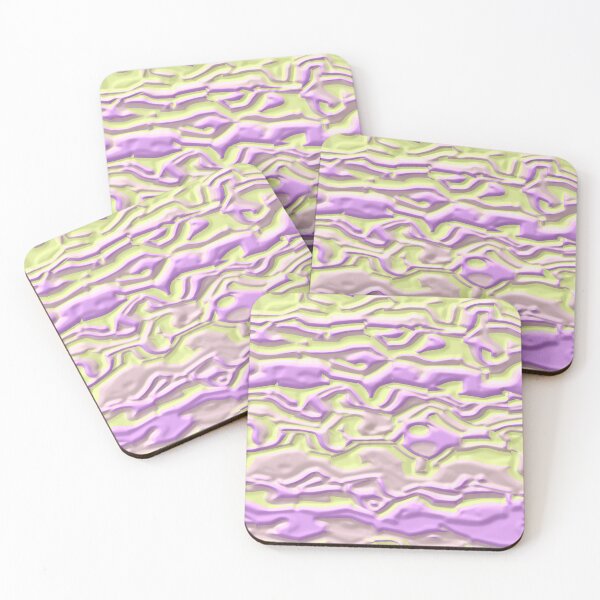 Item preview, 3D Jagged Pastel Purple, Orange And Yellow Stripes designed and sold by TheRulerofEarth.