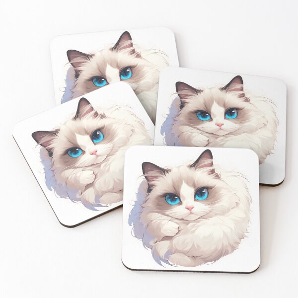 Item preview, Ragdoll cat  // Ragdoll cat cute design // Ragdoll cat Cat mats, Ragdoll cat pet bandanas, Ragdoll cat cute Poster designed and sold by SMARTKIT  DESIGNAGENCY.