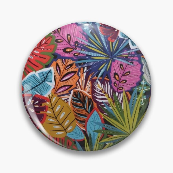 Item preview, Jungle Sauvage Fabric Print (Red)  designed and sold by CMooreWorx.